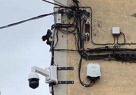 Cámara de videovigilancia instalada en Cihuri.