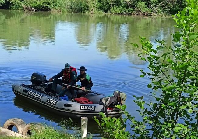 La búsqueda de Florencio Ribacoba se ha centrado en el entorno del río Ebro.