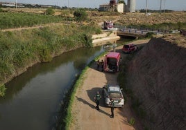 Aparece un cadáver en el canal de Lodosa en Aldeanueva