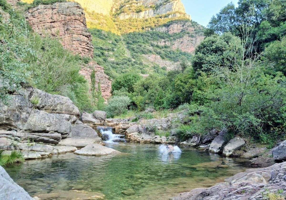 El cañón del Leza, refugio climático ante las olas de calor