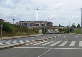 La calle Río Najerilla, con parte del barrio Entre Ríos de Lardero al fondo.