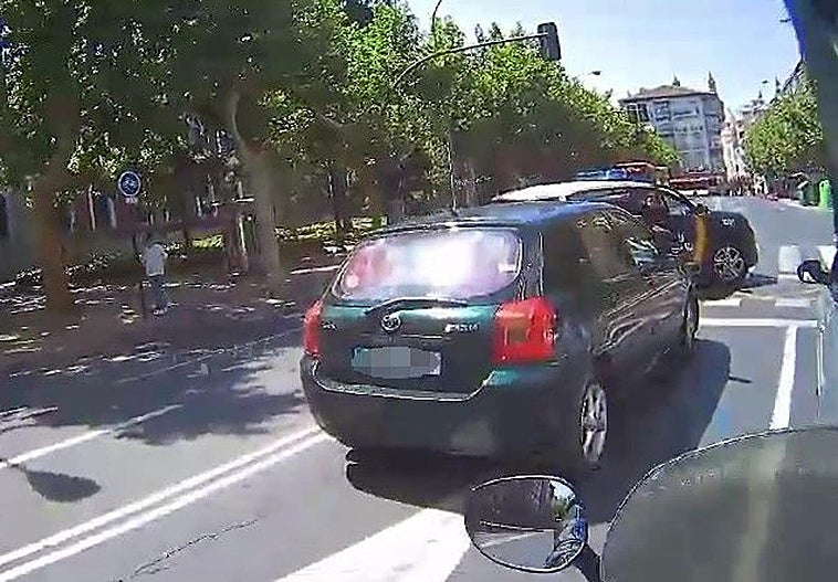 Momento de la persecución.