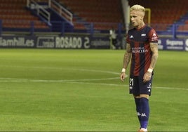 Sergio Gil cuando defendió la camiseta del Extremadura.