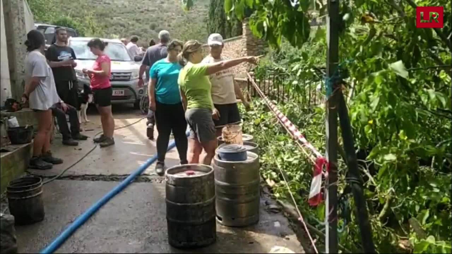 Los daños de la gran tormenta en Santa Engracia