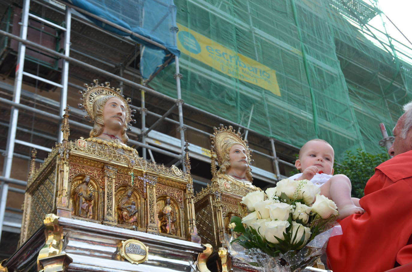 Procesión en honor a los santos de Calahorra