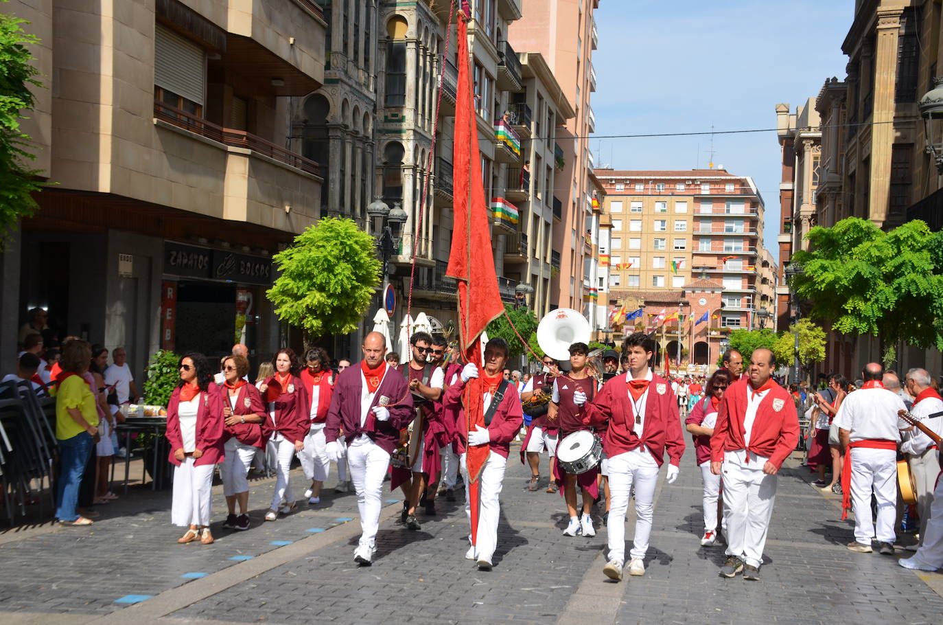 Procesión en honor a los santos de Calahorra
