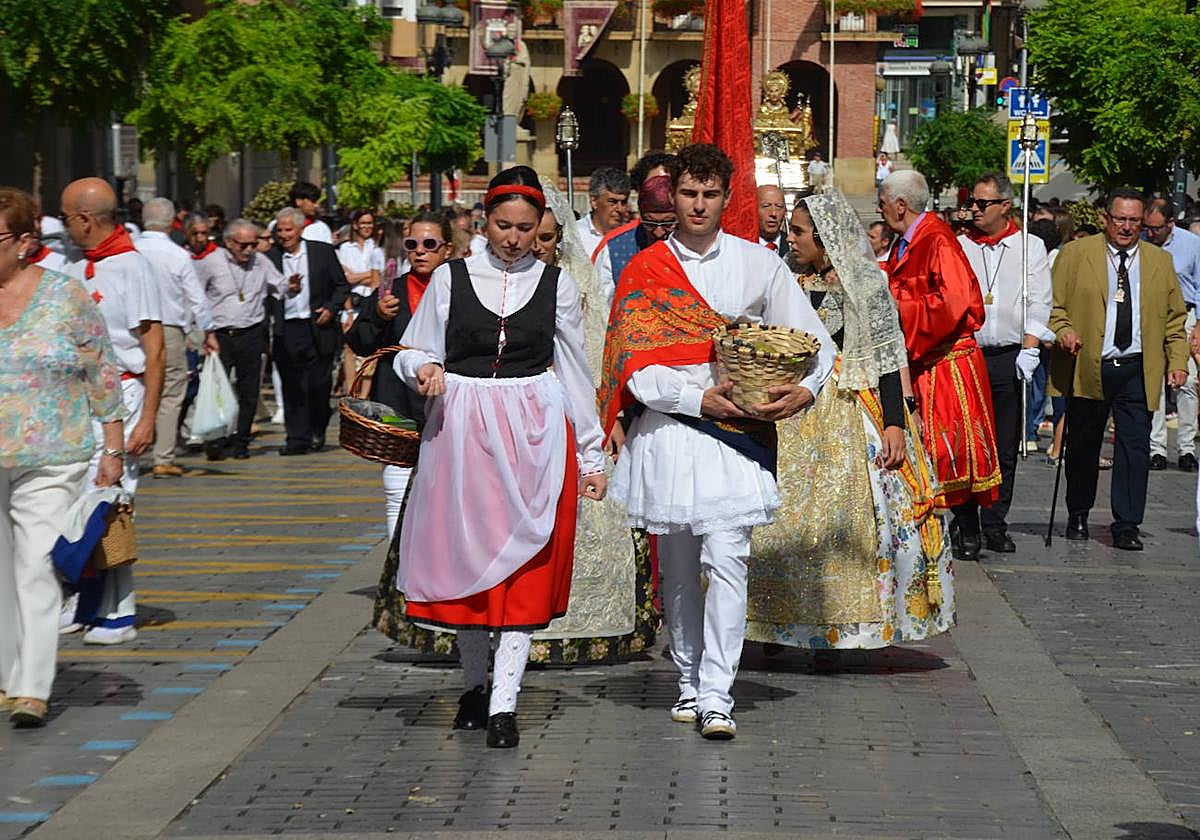 Procesión en honor a los santos de Calahorra