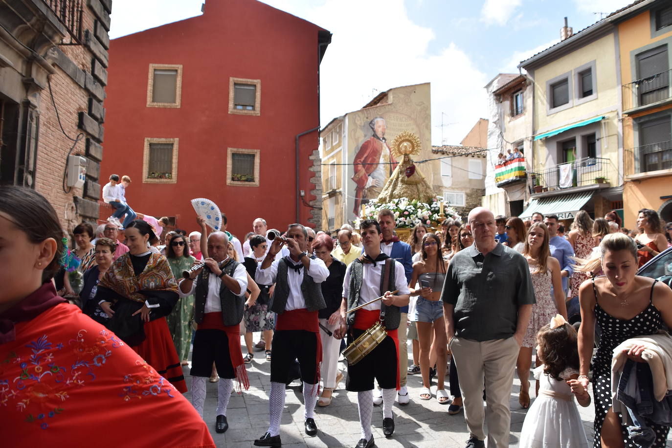 Procesión de la Virgen del Villar, en Igea