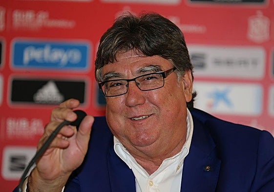 Jacinto Alonso, presidente de la Federación Riojana de Fútbol.