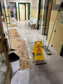 El «tercermundista» centro de salud de Alberite, inundado tras las últimas lluvias