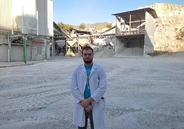 Álvaro Nombela, durante sus prácticas del programa Erasmus rURal.