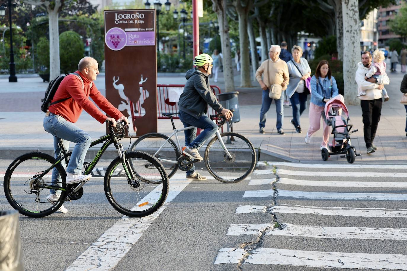 Una &#039;bicimanifestación&#039; recorre el centro de Logroño