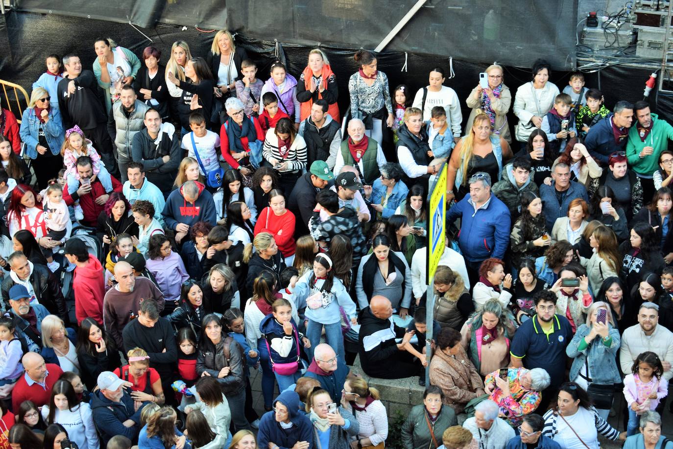 Disparo del cohete en Villamediana