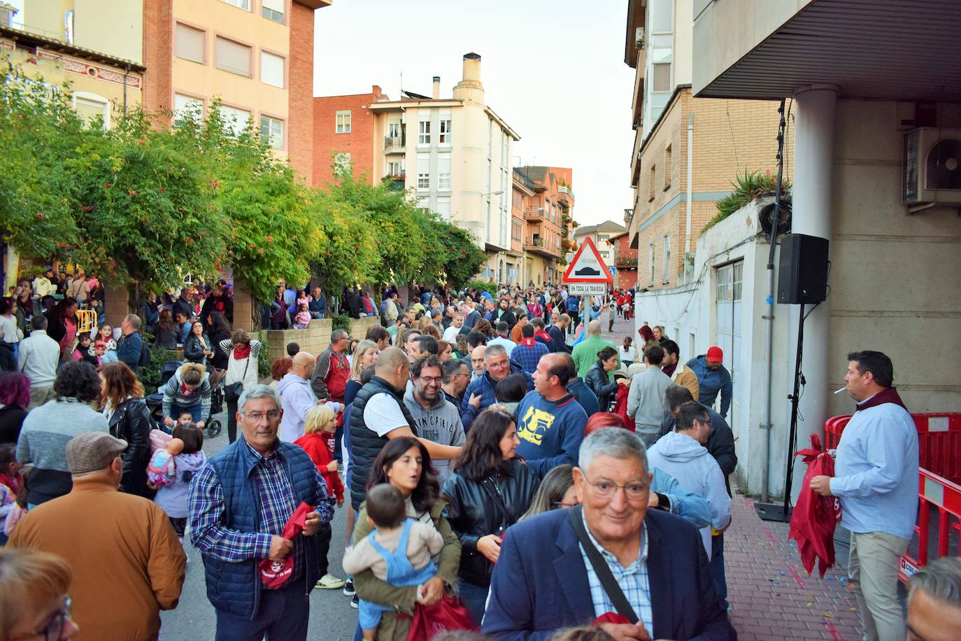 Disparo del cohete en Villamediana