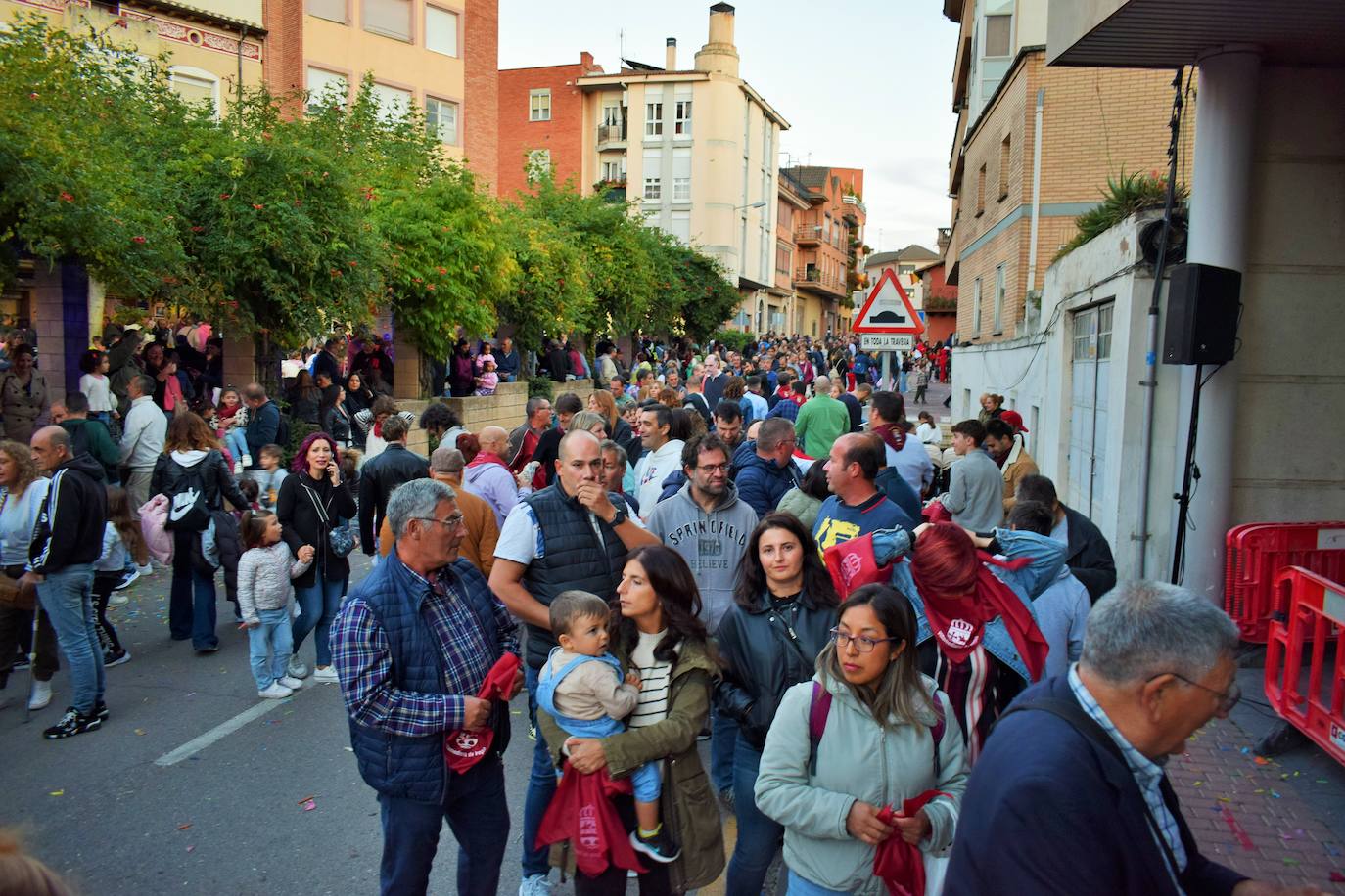 Disparo del cohete en Villamediana