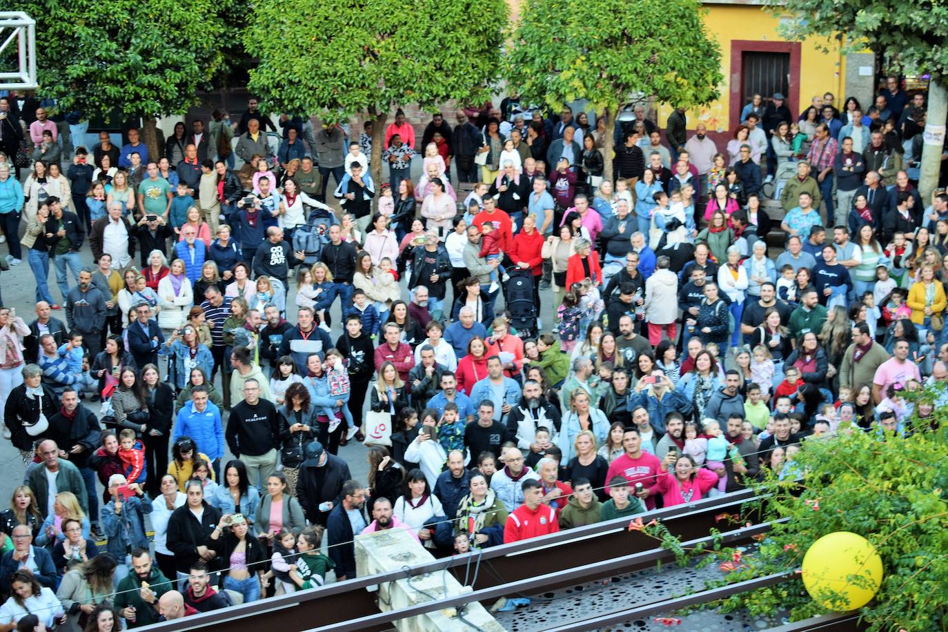 Disparo del cohete en Villamediana