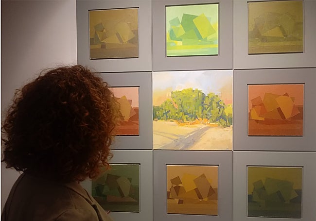 Cuadro ganador, presentado por Garrido, 'Construcción de una higuera'.