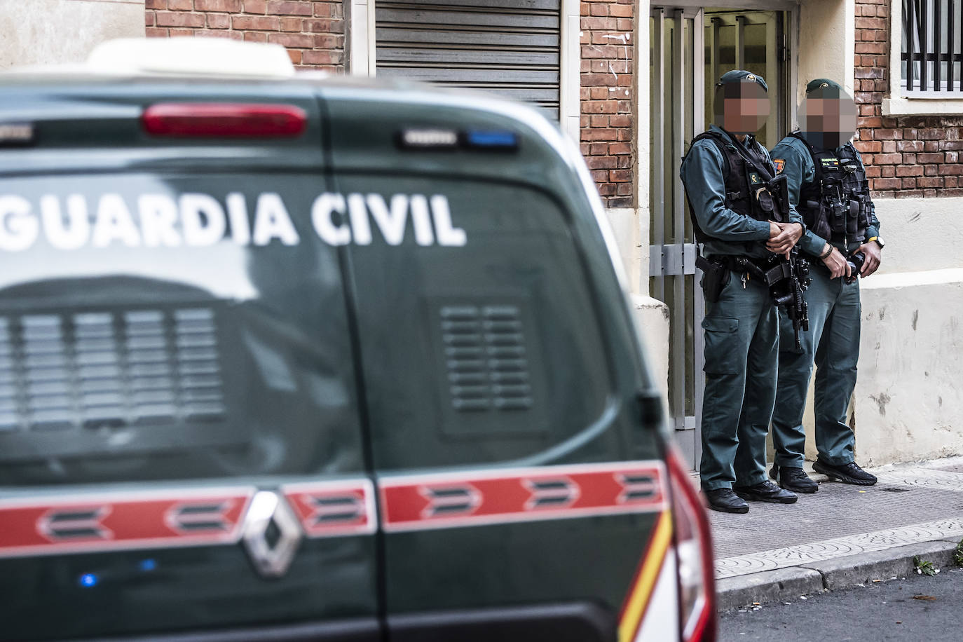 Registros en la calle Cervera, en Logroño.