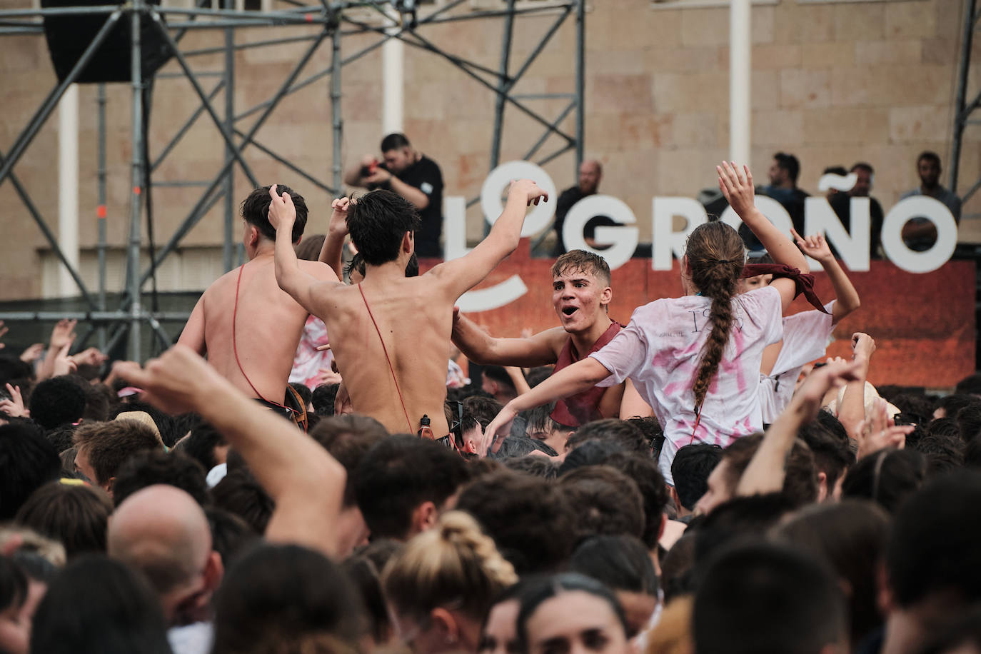 El ambientazo del cohete