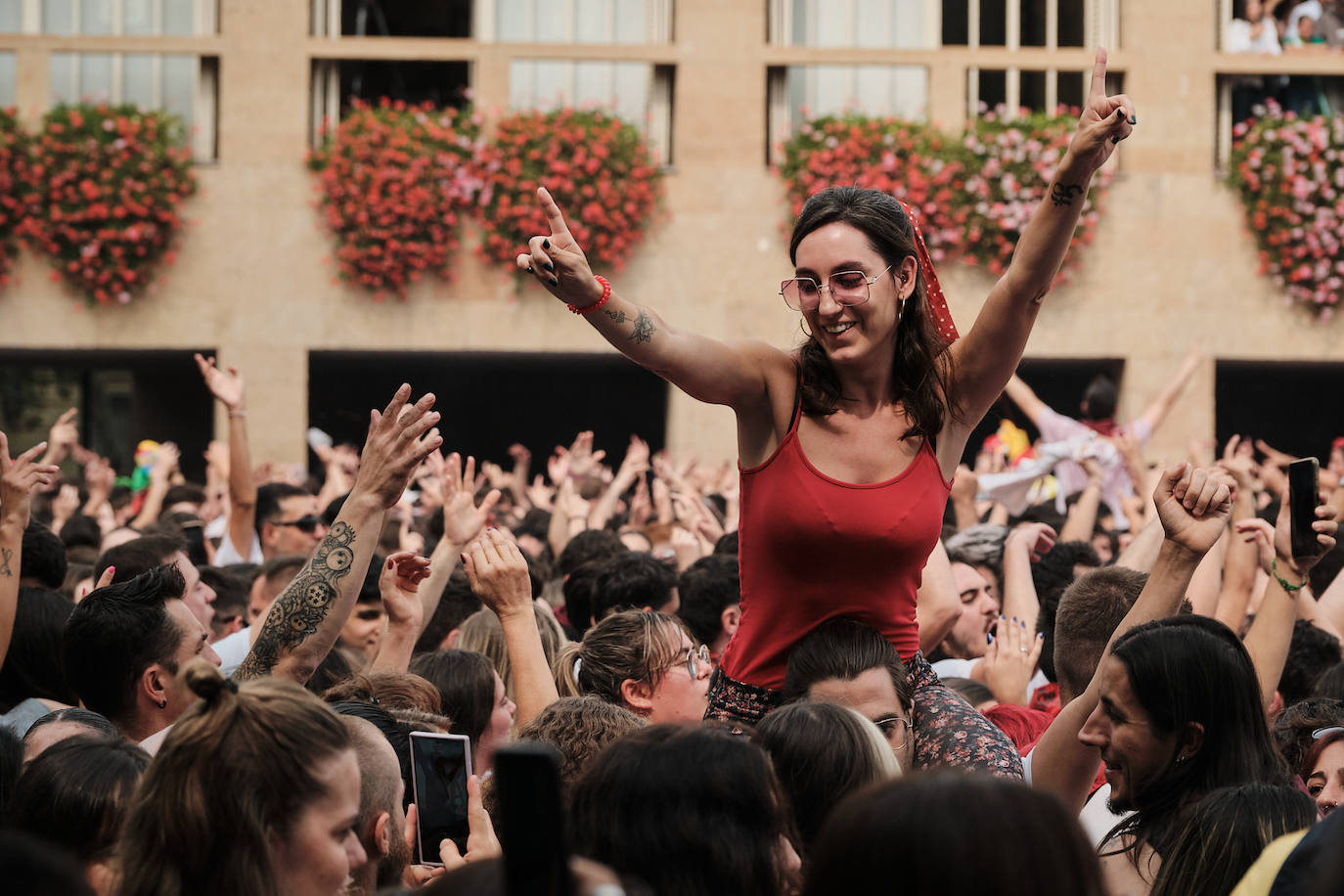 El ambientazo del cohete