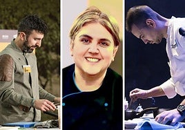 Enrique Fernández, Carmen Cuesta y José Ignacio Gordo, representantes riojanos.