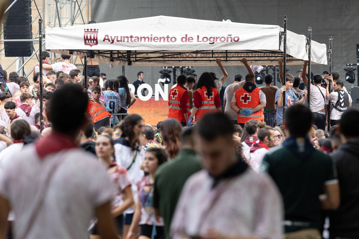 Dispositivo de Cruz Roja en el Ayuntamiento.