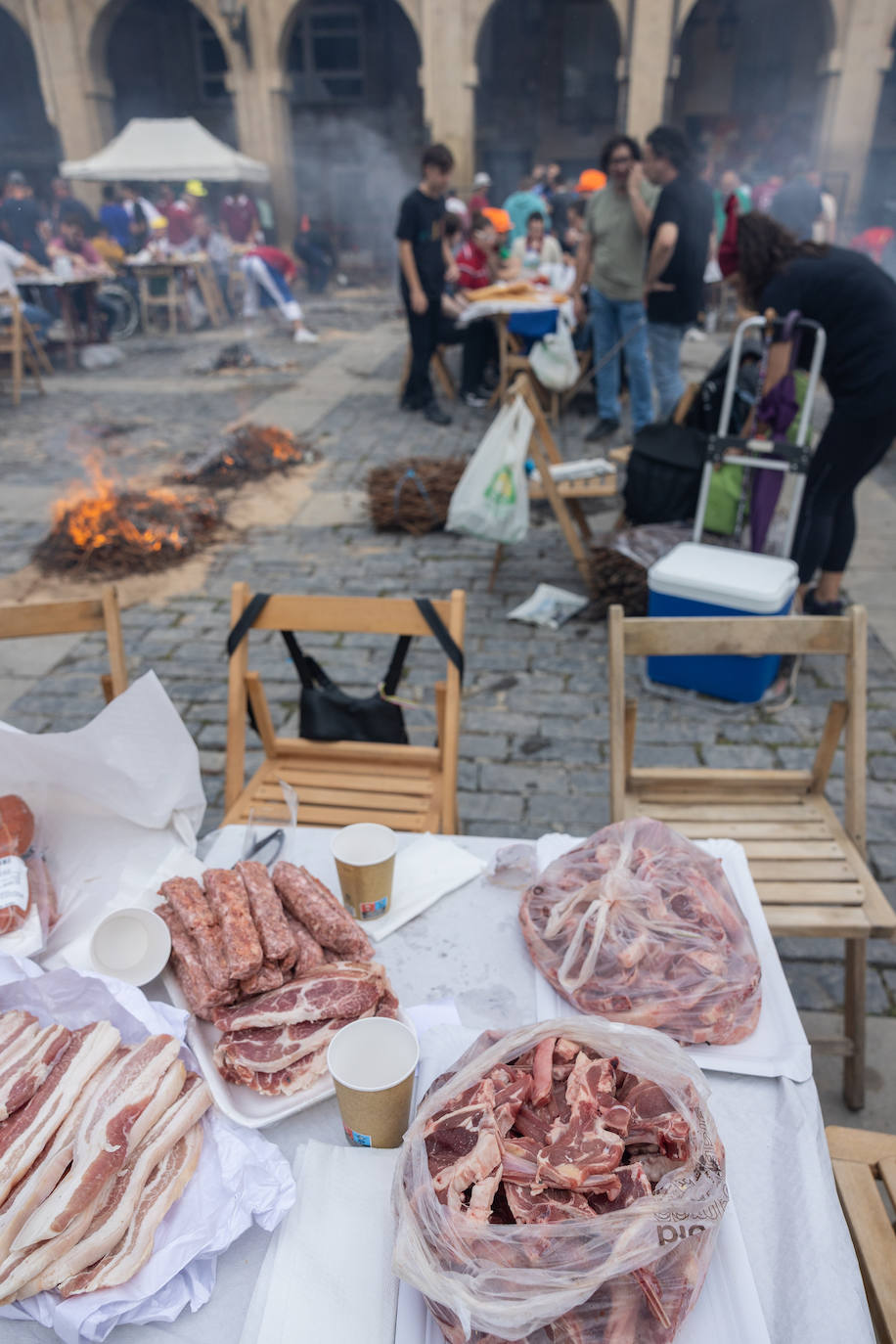 Salchichón, pimientos, huevos, chuletas... todas las degustaciones el día de San Mateo