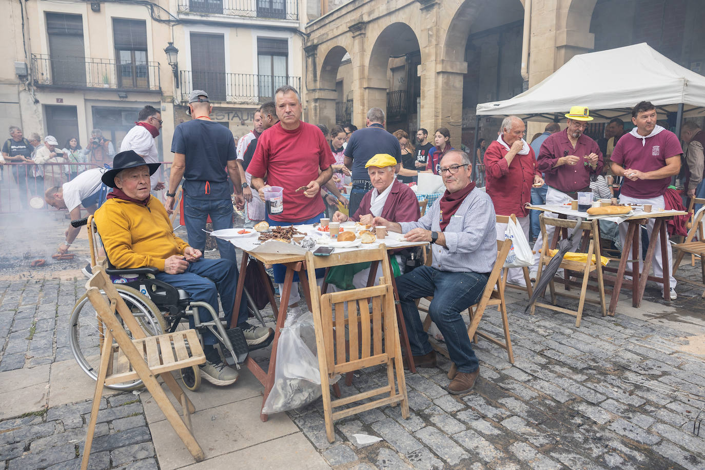 Salchichón, pimientos, huevos, chuletas... todas las degustaciones el día de San Mateo