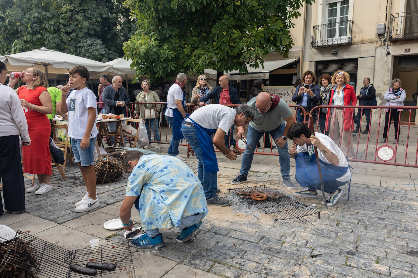 Salchichón, pimientos, huevos, chuletas... todas las degustaciones el día de San Mateo