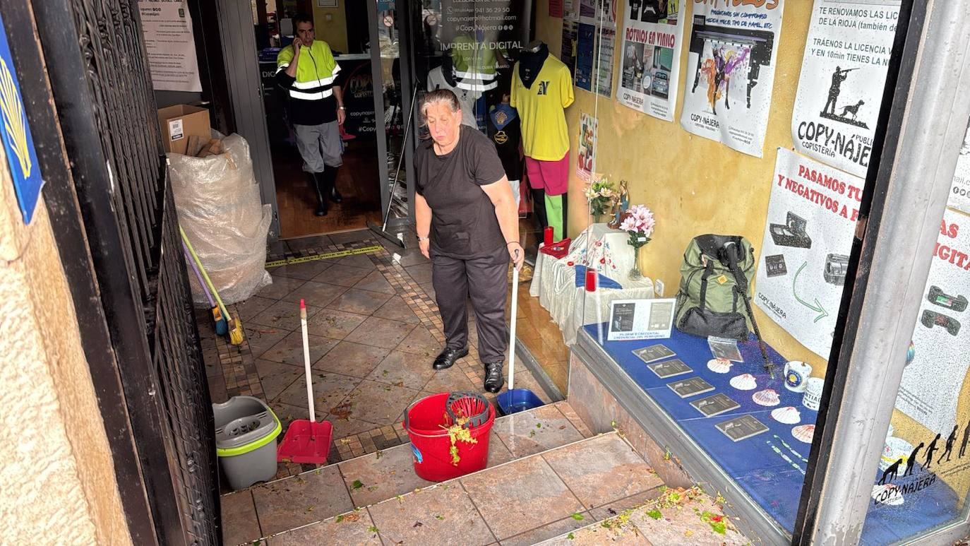 Las imágenes de la tormenta en Nájera