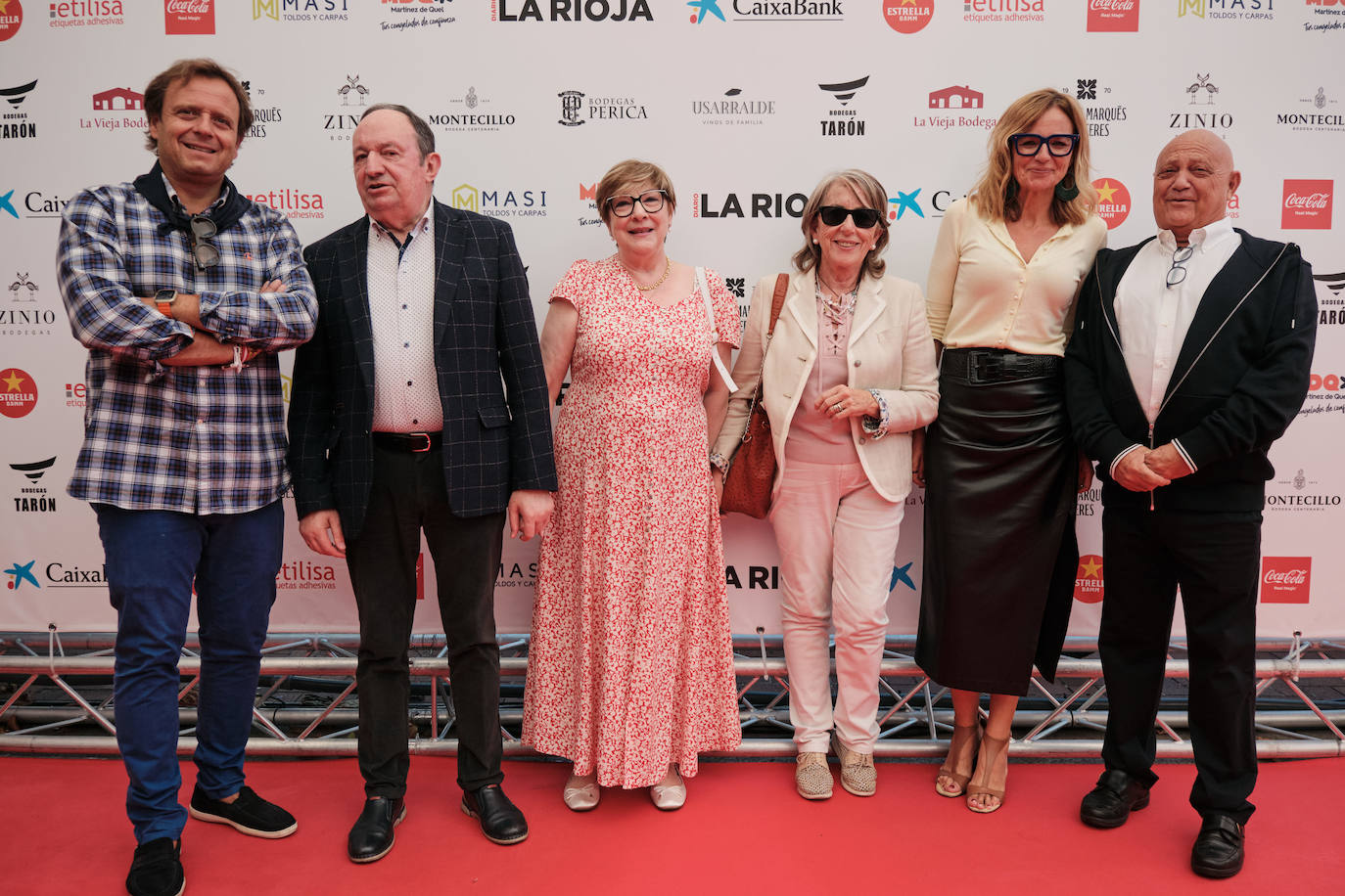 Quique Martínez Armas, Pedro Sanz, Mariví Llorente, Rosa Crespo, Estrella Domínguez y Juan Carlos Martínez.