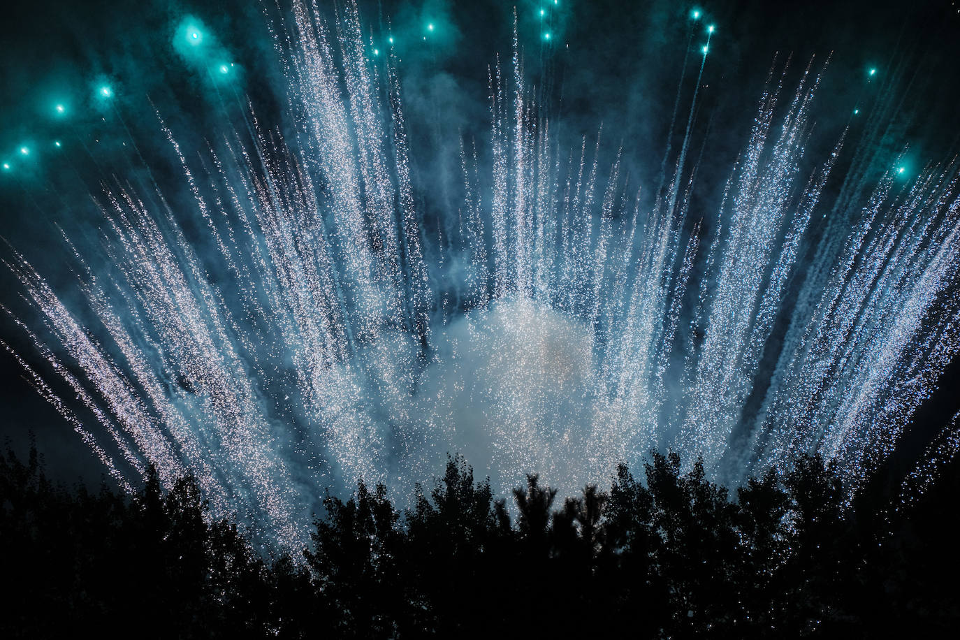 Fuegos artificiales de San Mateo con pirotecnia Pibierzo