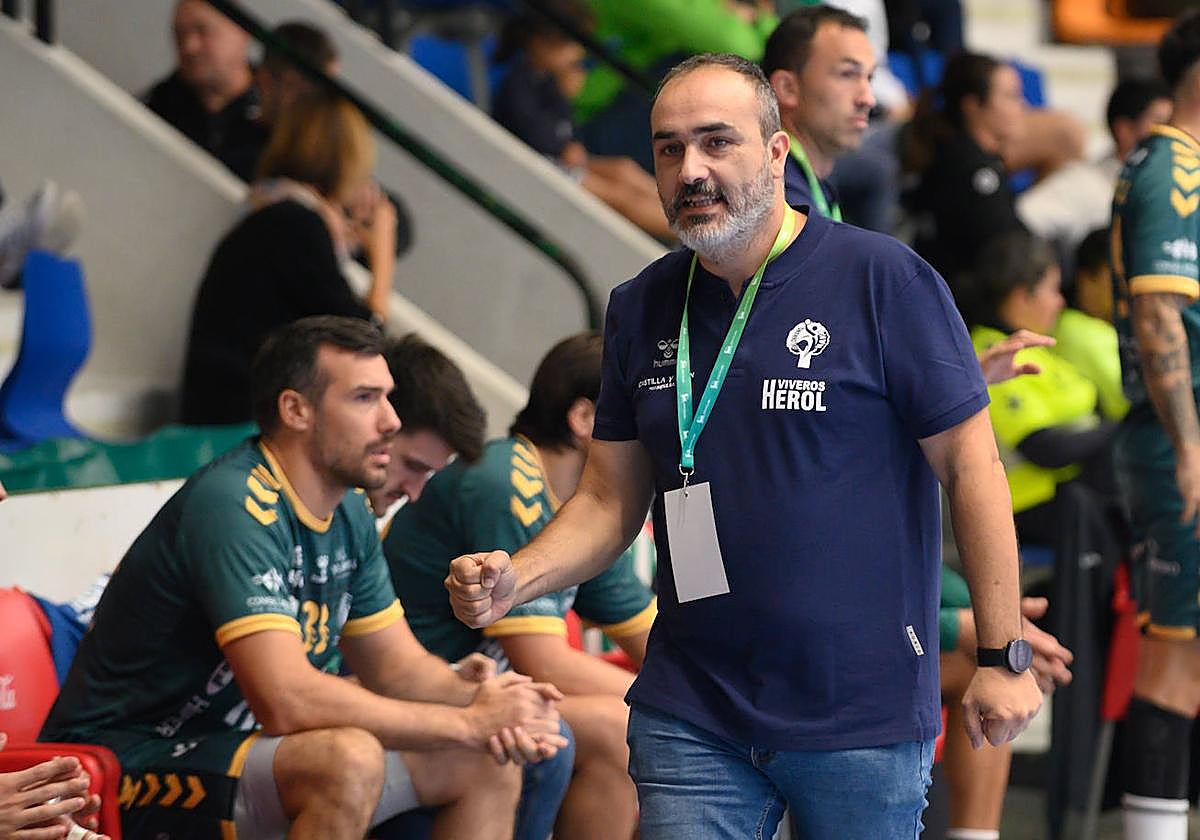 Álvaro Senovilla, hace un par de semanas en el pabellón Anaitasuna.