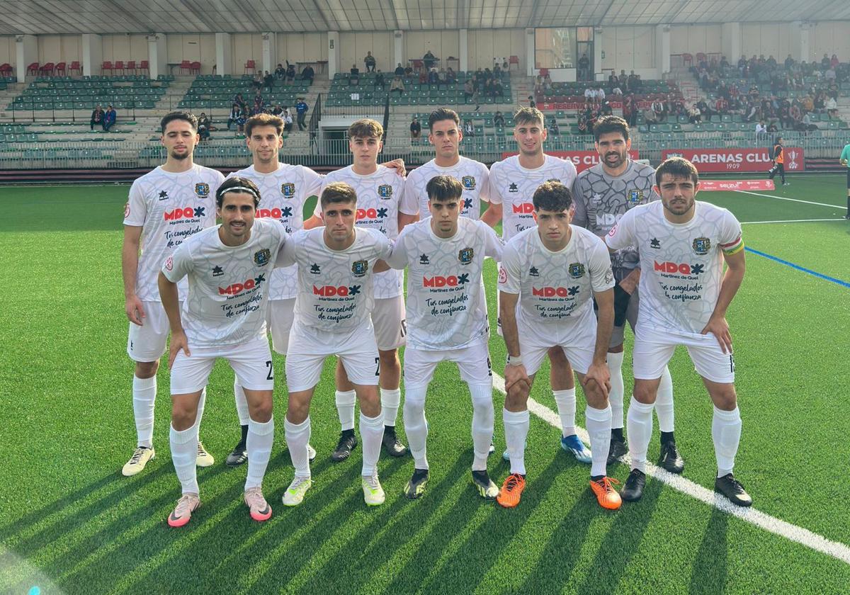 Alineación titular del Anguiano en Gobela.