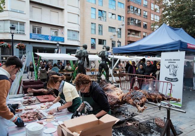 Asado de ternera en Diversidad.