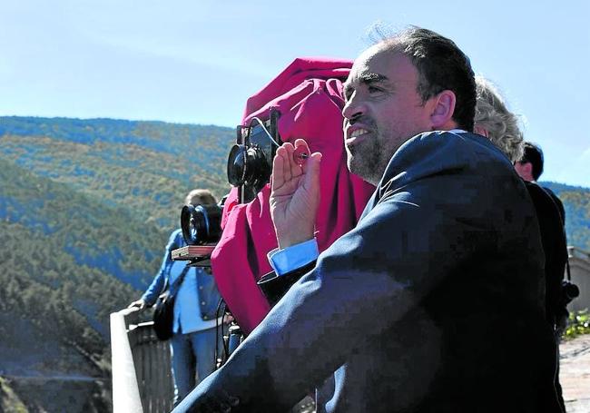 Antonio Tejero, durante la realización de la fotografía este domingo.