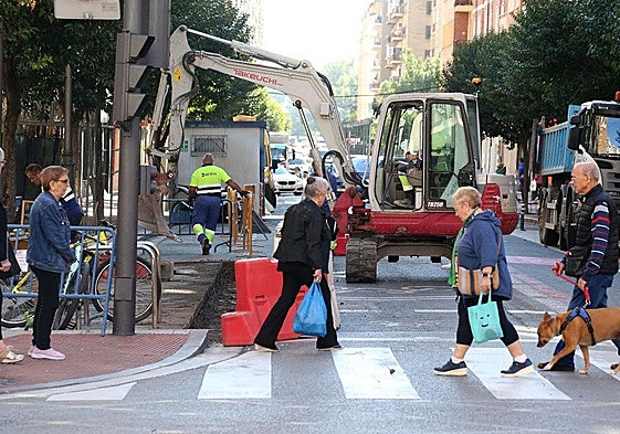 Obras en Duquesa de la Victoria esta misma semana.