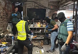 Registro efectuado en la vivienda de Arnedo.