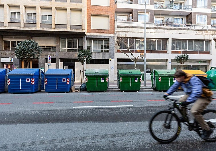 Avenida de Portugal, tras la reversión de la obra del carril bici.