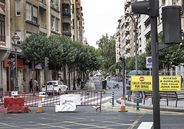 Obras en Duquesa de la Victoria, el pasado septiembre.