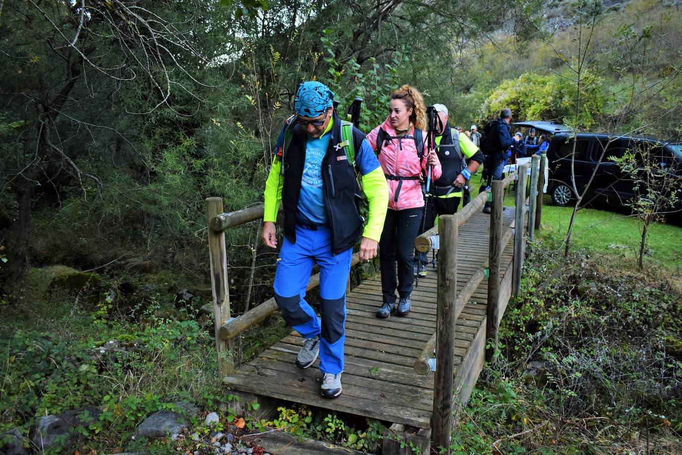 Tres enfermos de ELA ascienden a 1.854 metros de altitud en el Día del Montañismo Riojano