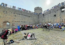 Combates medievales, este domingo en el interior del castillo de Cornago.