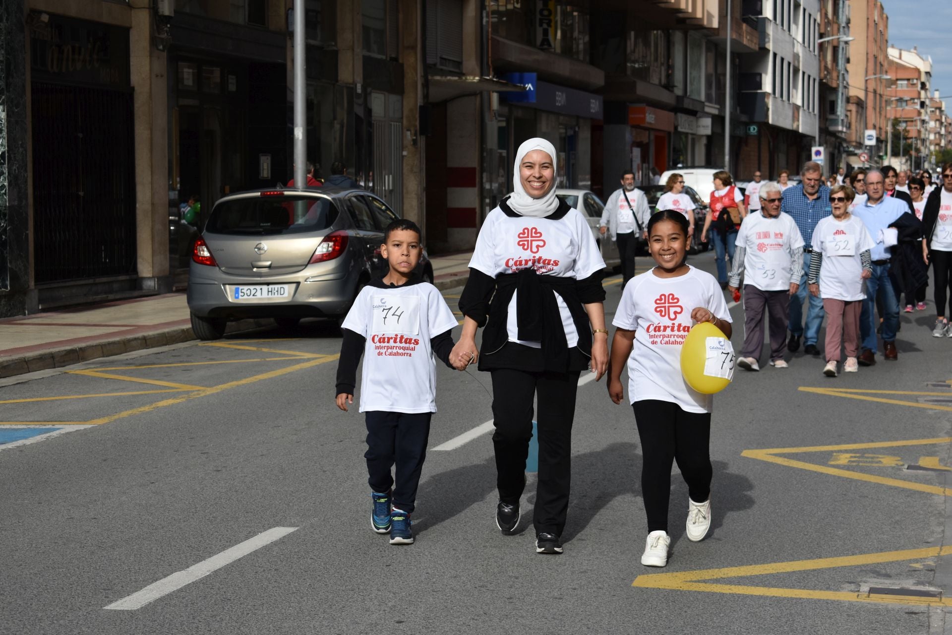 Marcha a favor de Cáritas en Calahorra