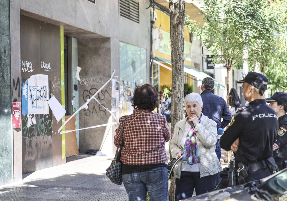 Imagen del antiguo cajero de Bankia en el que se produjo el asesinato.