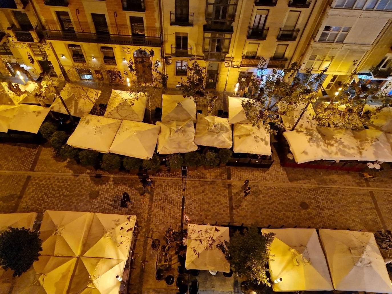 Imagen de las terrazas de la calle Bretón de Logroño.