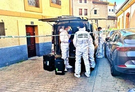 Equipo de Criminalística de la Guardia Civil en Cuzcurrita.