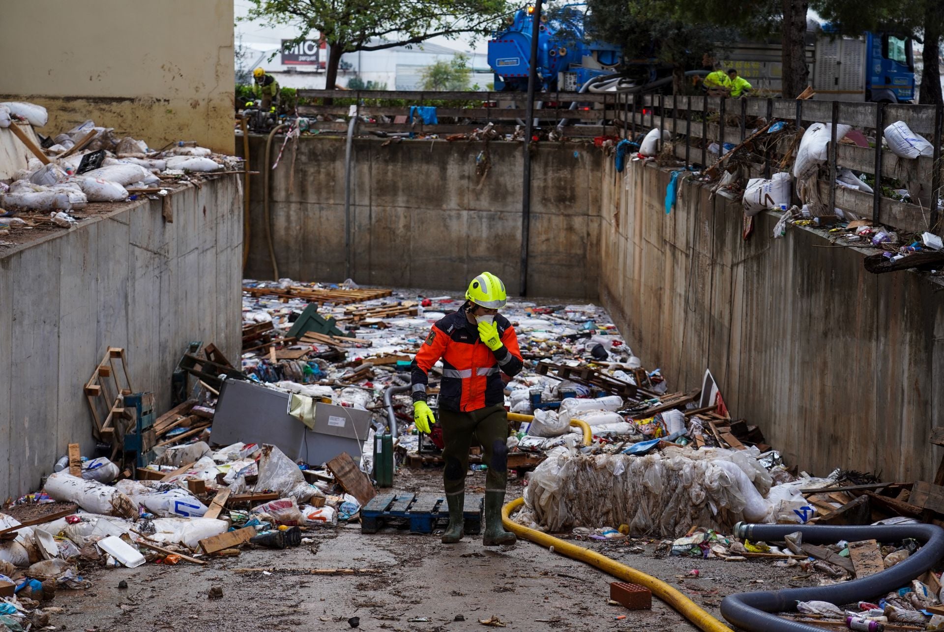 Las imágenes de los bomberos riojanos en Bonaire