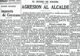 El alcalde, acuchillado