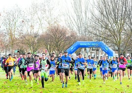 Salida de un cross organizado, este año, por la Federación Riojana en Las Norias.