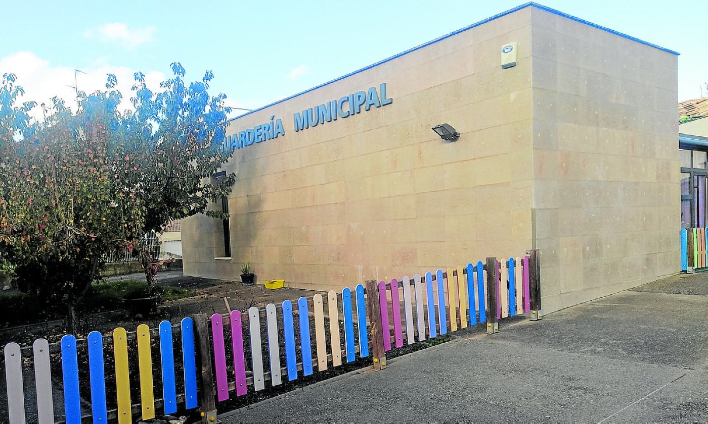 La guardería municipal Las Santitas de Navarrete, en la mañana de ayer.